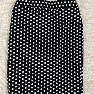 Preloved Ann Taylor LOFT polka dot pencil skirt size 2